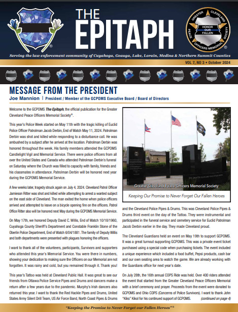 Cover of Oct 2024 Epitaph